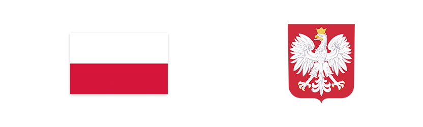 flaga i godło Rzeczypospolitej Polskiej