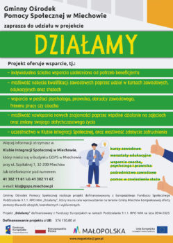 Plakat Dzialamy